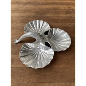 Mid Century Clam Shell Serving Dish Shrimp Handle B&B St Paul